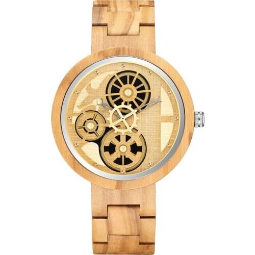 Antique Style Wall Clock Wood Gear Decorative Horloge Personality Roman Style Living Room Watch Wall Clock Mute Creative Clocks