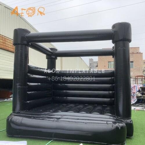Wholesale Kids Inflatable Black Boubce House Wedding Black inflatable moon bouncer