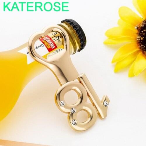 50PCS Wedding Anniversary Souvenir Gold 18th Metal Bottle Opener Silver Digital 18 Beer Openers Birthday Keepsake