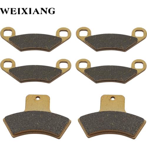 Front Rear Motorcycle Brake Pads Kits For Polaris Sportsman 500 1998 1999 2000 ATV UTV Semi Metallic Pads Motorcycle Brakes