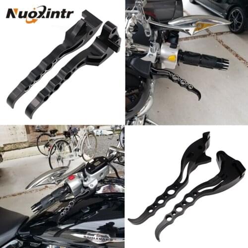 NUOXINTR Motorcycle Brake Clutch Levers Black Chrome New For Suzuki Boulevard M109R 2006-2017