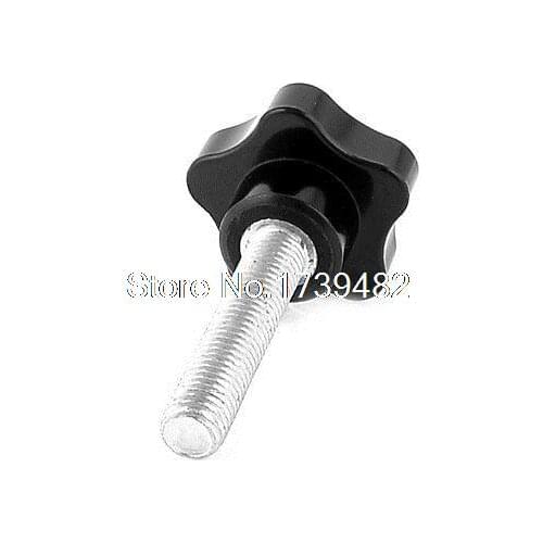 Replacement Plastic Star Head Metal Hand Knob Screw 10mm x 50mm Thread