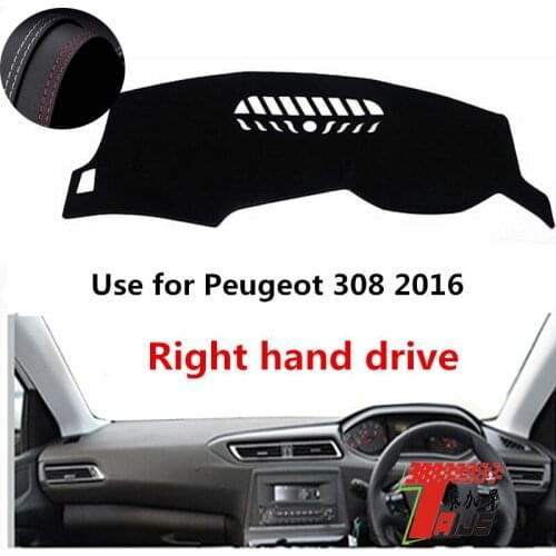 TAIJS Factory Good Quality Protective Fashion Leather Car Dashboard Cover For Peugeot 308 2016 Right hand drive