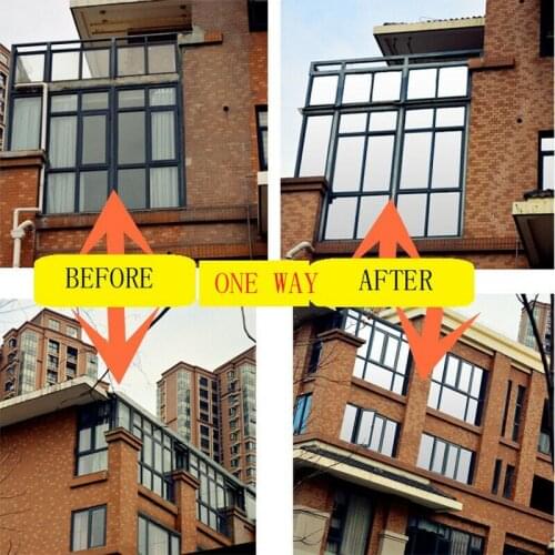 Mirror Silver Solar Reflective Window Film One Way Privacy Tint Sticker Wall Stickers Home Office Decor