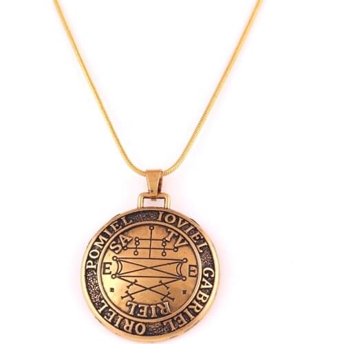 Snake Chain Jewelry Unisex Necklace Solomon Viking Style ZODIAC Pattern Magick Rune Provide Dropshipping