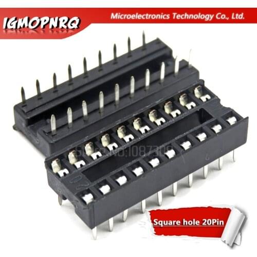 10pcs 20pin pins DIP DIP20 DIP-20 IC Sockets Adaptor Solder Type Socket