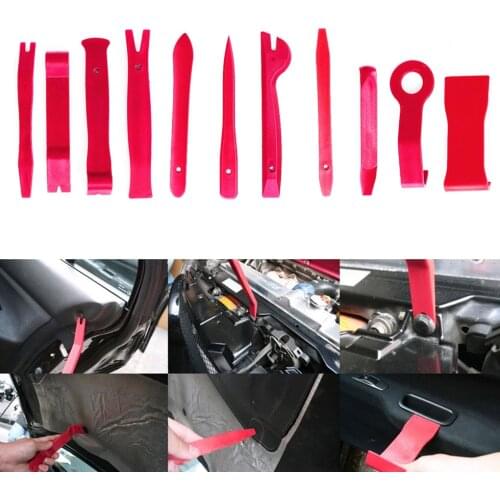 11pcs Car Pry Repair Tool Kit Portable Radio Panel Interior Door Clip Panel Trim Dashboard Repairing Tool Kit