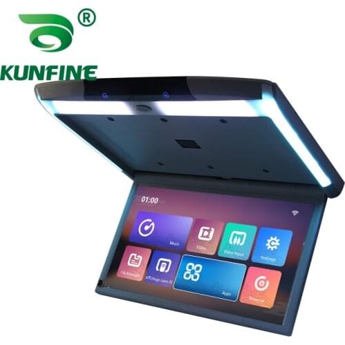 12.5 inch Display digital screen Android 9.0 Car Roof Monitor LCD Flip Down Screen Overhead Multimedia Video Ceiling Roof mount