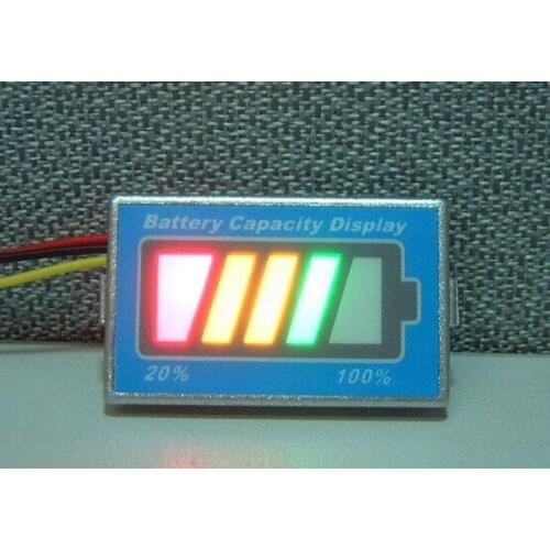 12v 24V Battery Monitor Capacity Tester Indicator led display for Lithium LiPo / LiIon battery Power Display CAR BIKE
