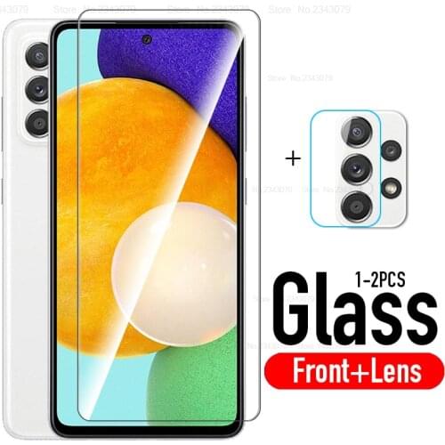 2 in 1 protective glass For Samsung A52 5G camera lens protector For Samsung Galaxy A 52 A52 52A 5G A526B tempered glass film
