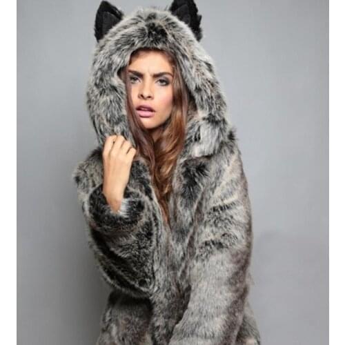 2020 LCN furry fur coat women coats and jackets women women jacket denim jacket women