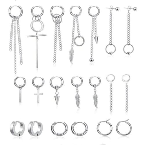 2020 new KPOP Bangtan Boys Album V Cross Stud Earrings K-pop Jewelry Accessories For Mens And Womens Earring set