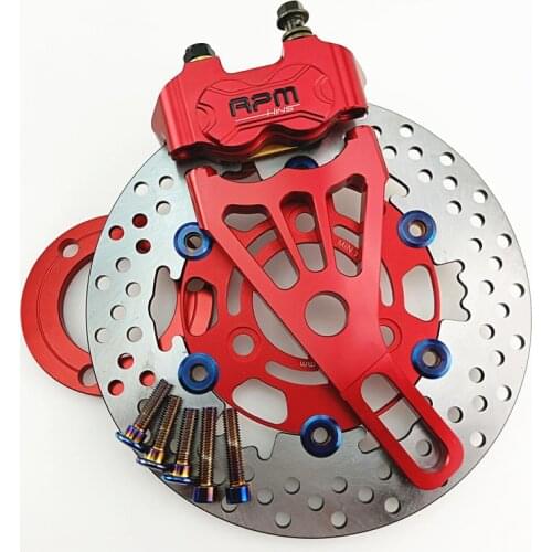 Cnc Aluminum Brake Caliper+220mm Disc Pump Adapter Bracket Sets For Yamaha Electric Motorcycle Scooter Bws Zuma Rsz