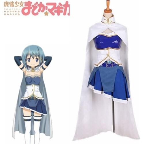 Anime Puella Magi Madoka Magica Cosplay Miki Sayaka Cosplay Costume Halloween Custom Made