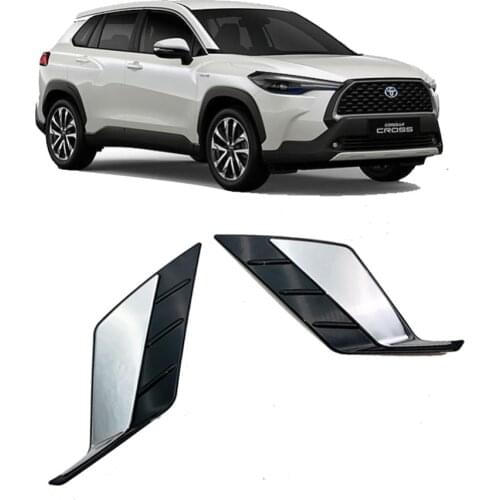 Car Accessories For Toyota Corolla Cross 2020 2021 Rear Bumper Trim Fog Lamp Light Trim ABS