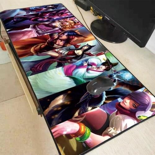 Mairuige Anime Girl Large Size Gaming Mouse Pad Rubber PC Computer Gamer Mousepad Desk Mat Locking Edge for CS GO LOL Dota