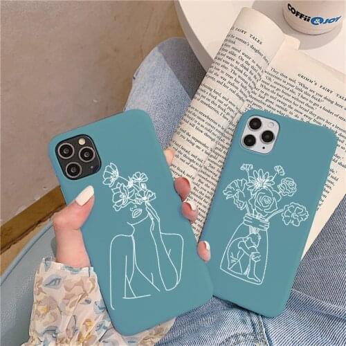 Funny Abstract Line Case For Samsung Galaxy S20 FE A12 A21S A50 S9 S10 Note 20 Ultra 10 Lite Plus 9 A71 A51 A70 A21 A31 A41 Bags