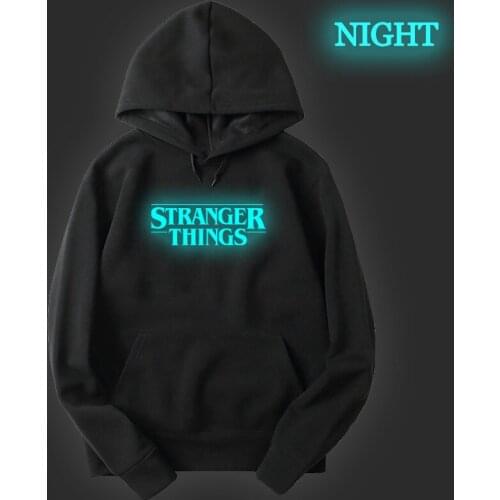 Stranger Things Noctilucous Hooded Casual Boys Girls Cotton Hoodies Kids Sweatshirt Pullover Hooded Sportswear Tops for Children