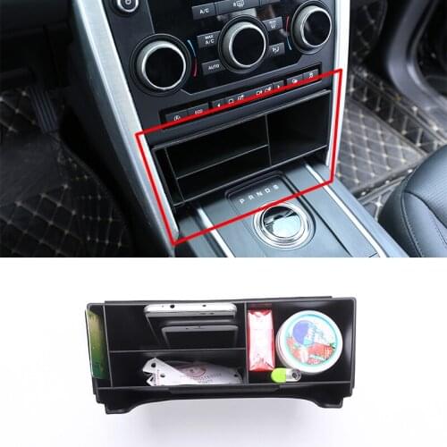 For Land Rover Discovery Sport 2015 2016 2017 Car-Styling Plastic Central Console Multifunction Storage Box Phone Tray Accessory
