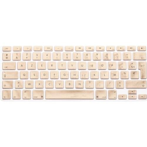 For Mac Book Pro air 13" 15" 17" retina 13 French UK/EU Franch Silicone Soft color (2pcs) AZERTY Keyboard Cover Skin For Macbook