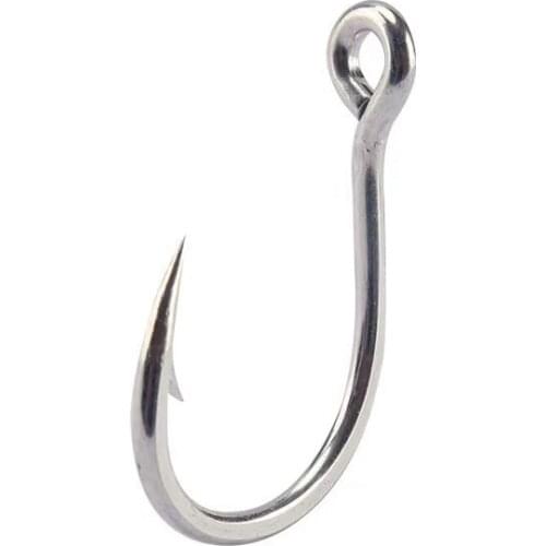 Mustad 10881 Stainless High Carbon Steel Large Squid Bait Fishing Assist Slow Fast Saltwater Jigging Single Fish Jig Hooks