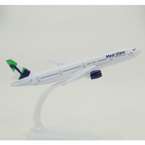 Nigeria Med-view Airline B777 Plane Model 16CM 1:400 airplane 777 B777 model with base alloy aircraft plane toy model