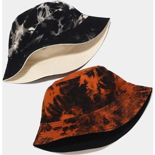 Fashion Double-Sided Graffiti Bucket Hat for Men Women Hip hop Foldable Fisherman Cap Summer Sunscreen Cotton Couple Flat Hat