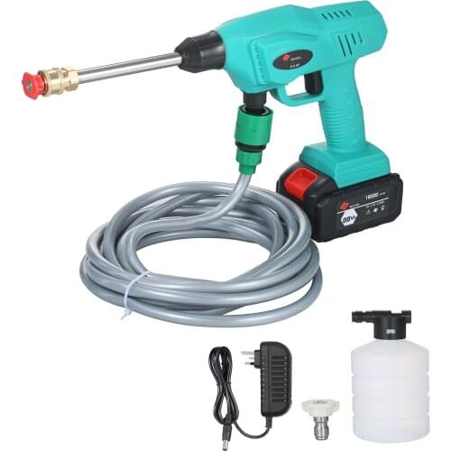 240W Power Washer Car Cordless Pressure Washer with Adjustable Nozzles 5m Hose Foam Cannon Flowers Watering Patio Spraying