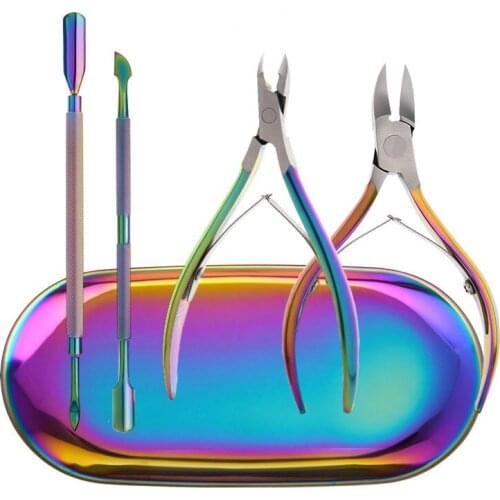 Nail Care Kit - 5 in 1 Manicure Set - Cuticle Nipper Cuticle Cutter and Cuticle Scrapper Nail Tools
