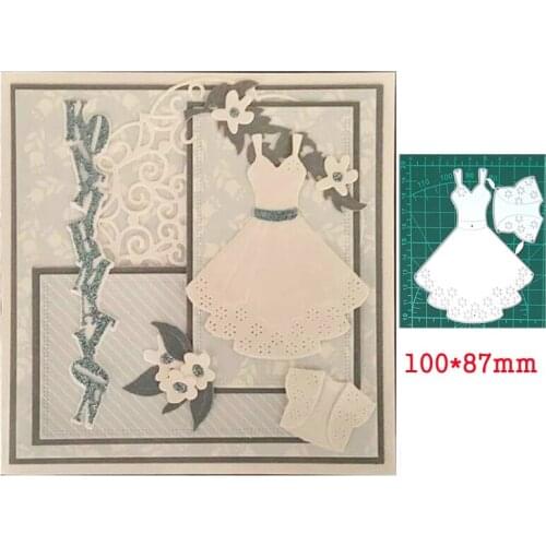 Girl Dress Set Metal Cutting Dies Stencils for DIY Scrapbooking/photo album Decorative Embossing DIY Paper Cards Die