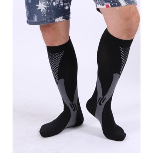 Comfortable Men Women Fashion Leg Braces Support Stretch Compression Socks Below Knee Socks Leg Support Stretch Breathable Sock