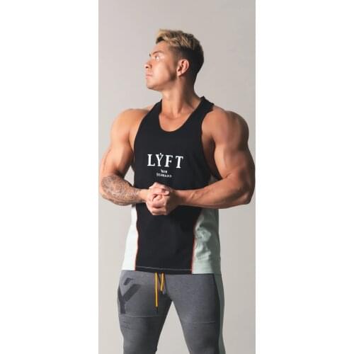 2021 New Summer Male Casual Vest Bodybuilding Tank Tops Gym Workout Fitness Cotton Sleeveless shirt Clothes Stringer Singlet