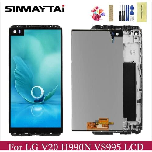 ORIGINAL For LG V20 LCD Display VS995 VS996 LS997 H910 Touch Screen Digitizer With Frame Full Assembly Replacement Parts + tools