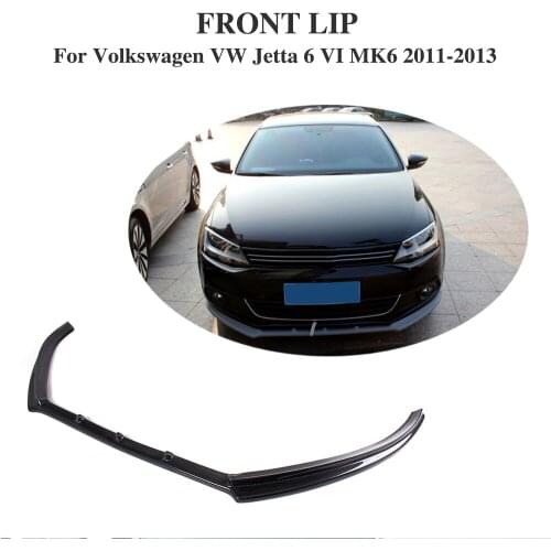 Carbon Fiber / FRP Front Bumper Lip Diffuser Spoiler Chin Apron For Volkswagen VW Jetta Bumper Body Kits 2011-2013
