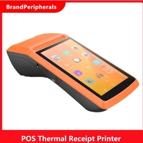 POS Thermal Receipt Printer with 5'' Touch Screen 5MP Camera Support 3G WIFI BT 70mm/s 58mm 1GB RAM +8GB ROM Android 6.0
