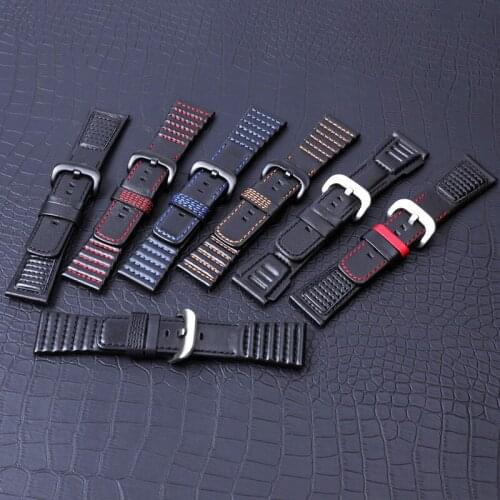 High quality Calfskin Strap with Pin Buckle Black For SevenFriday M1|M2|P1|P3|V2 Genuine Leather Watchband 28mm