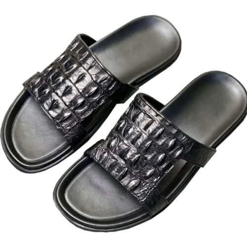 S xinepiju men sheos Fashion leisure business summer Crocodile slippers men slippers