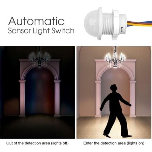 Hallway PIR Sensor Detector Smart Switch LED 110V 220V PIR Infrared Motion Sensor Detection Sensor Light Switch