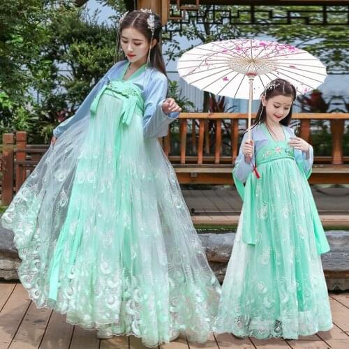 Traditional Chinese Clothes Ancient Dance Wear Hanfu for Girl and Women Festival Outfit Cosplay Performance Costumes Dress