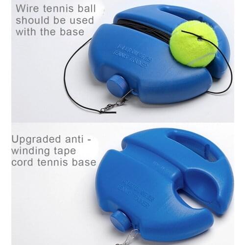 Tennis Trainer basic exerciser tennis training tool with rope singles beating automatic rebound rubber band sparring device