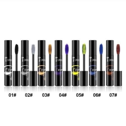 Professional Color Mascara Waterproof Long Lasting Fast Dry Eyelashes Curls Extension Make-Up Eyelashes Blue Mascara T0981