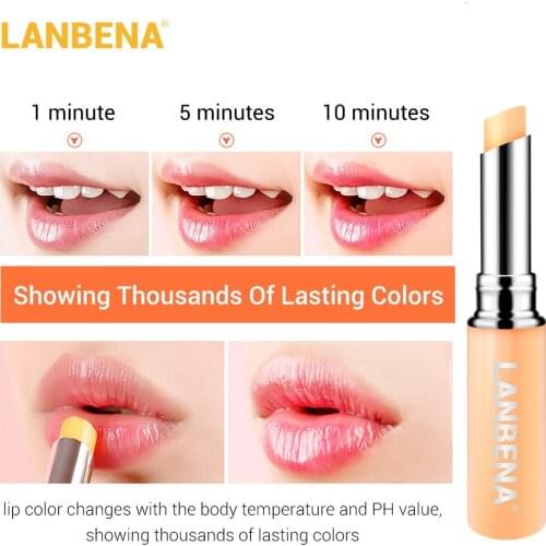 LANBENA 1pc Waterproof Lips Stick Balm Plumper Moisturizing Makeup Set Nourishing Lip Care Lipsticks Cosmetics Beauty Gift Tool