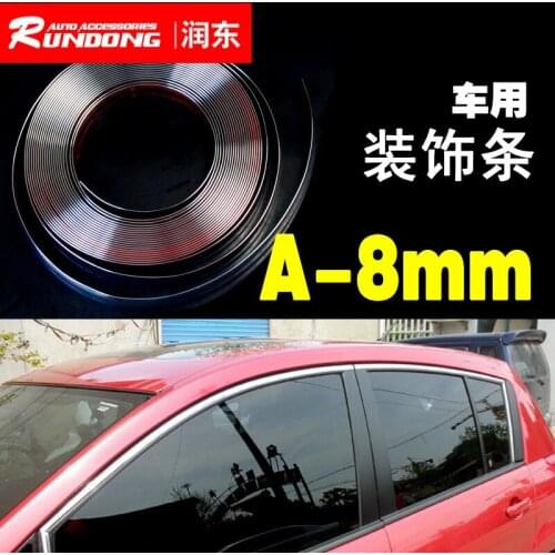 Bright strip for automobile body anti-scratch window decoration strip with chrome plating 8mm*15m specification