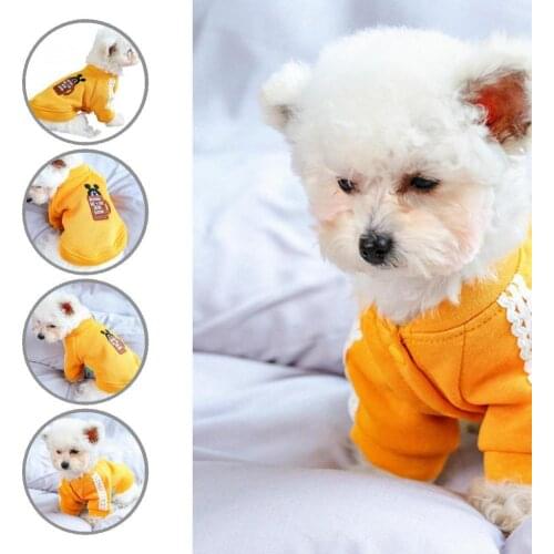 Bright Color Novelty Warm Dogs Short Sleeve Tops Clothing Skin-friendly Pet Apparel Button Closure Pet Accessories