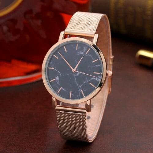 Zegarek damski Fashion Ladies Watch Alloy Mesh Belt Watch Female Ultra-thin Dial Quartz Female Watch women watches reloj mujer