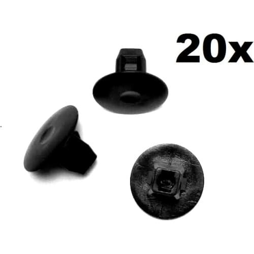 20x Nylon For Honda Accord Fender Apron Grommet Clip Tapping Screw 5mm 20x12x9mm / Mudguard fixed buckle