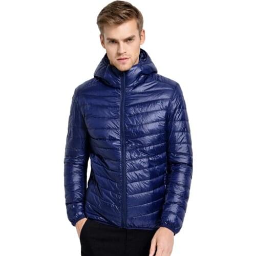 3xl Plus Size White Duck Down Jacket Men Autumn Winter Warm Coat Mens Ultralight Duck Down Jacket Male Windproof Parka