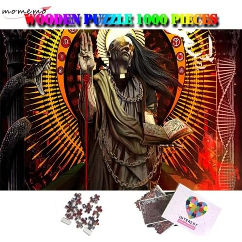 MOMEMO God Wooden Puzzles 1000 Pieces Jigsaw Puzzle Adults Wooden Puzzle Difficult 1000 Pieces Puzzles 1000 Piezas Adulto Toys