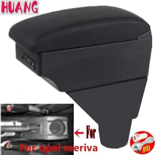 For opel meriva armrest box For opel meriva central storage box Retrofit parts Car Armrest Accessories Easy to install
