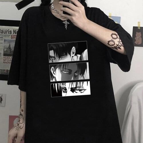 Anime Attack On Titan Printing Shirts Summer Loose Tshirt Unisex Casual Tshirt